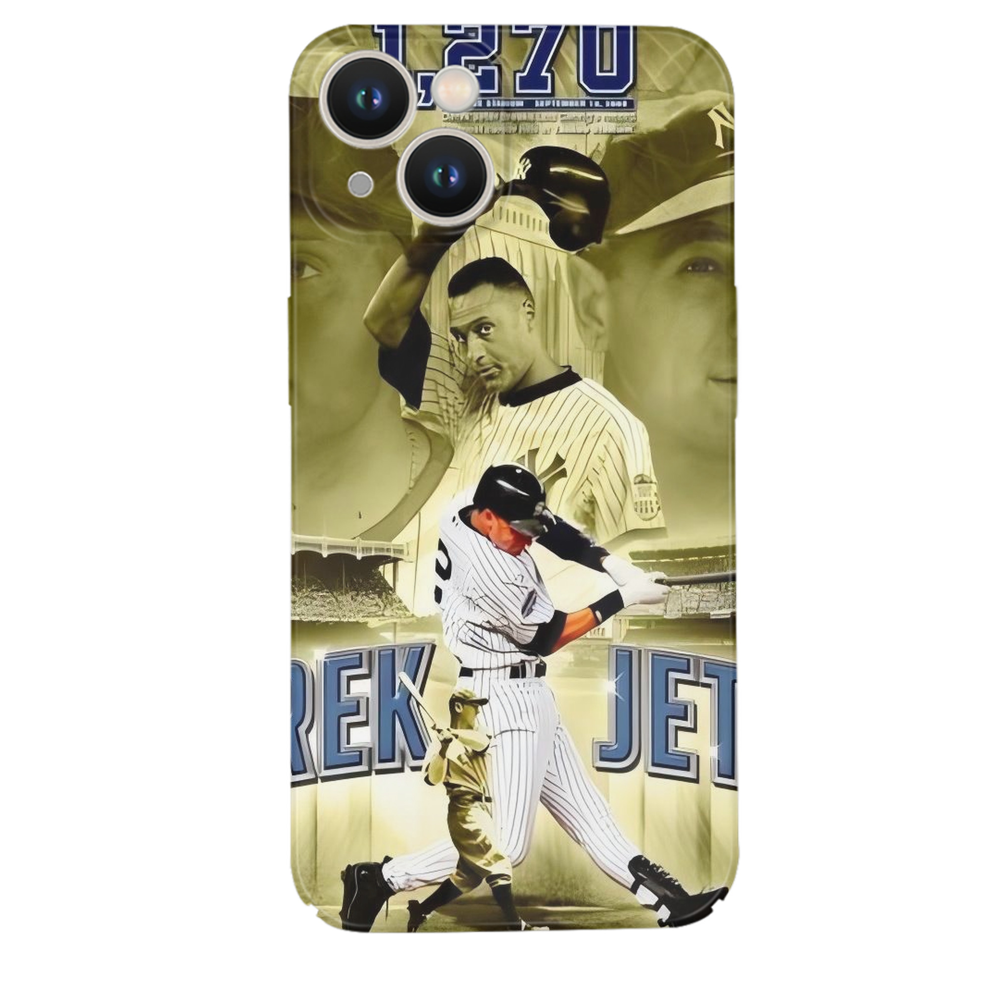 Derek Jeter 86 IPhone 14 Series Full-Cover Hard Case – Shockproof With Raised Camera Protection – Precise Cutouts, Wireless Charging Compatible – Durable, Anti-Yellowing, Easy To Clean
